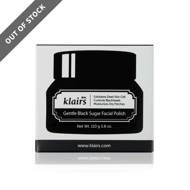 Gentle Black Sugar Facial Polish 110g (GWP) Klairs Random Samples x 2PCS